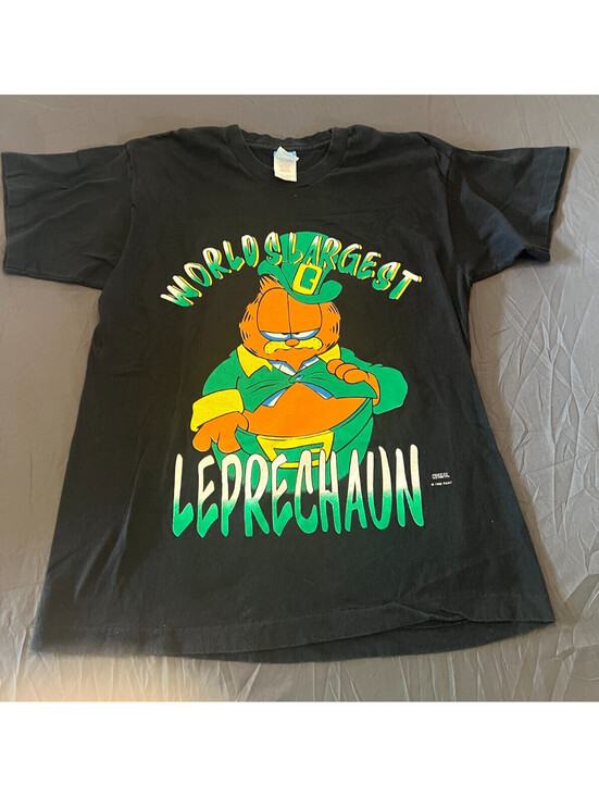 Fruit of the Loom Other - Vintage 90s Garfield World's Largest Leprechaun T-Shirt Large
